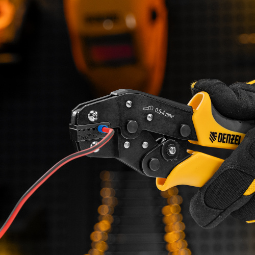 Клещи для обжима наконечников штыревых НШВ, НШВИ, НШВИ-2, 0,5-4 мм2 Denzel по ценам производителя в Уфе с доставкой по всей России