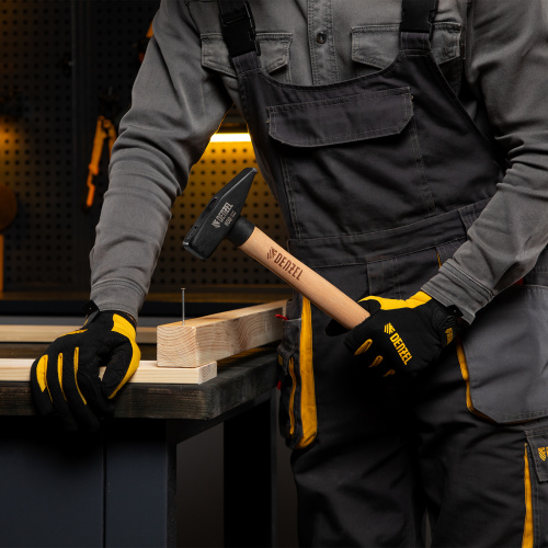 Молоток слесарный, 800 г, кованый квадратный боек, буковая рукоятка Denzel по ценам производителя в Уфе с доставкой по всей России