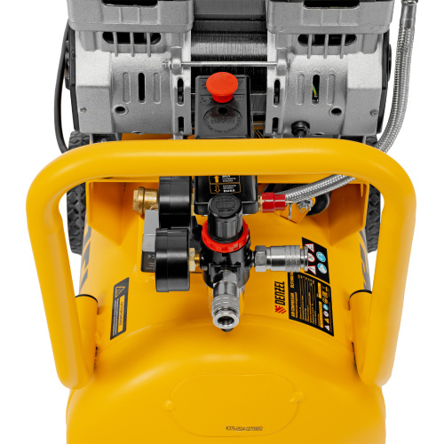 Компрессор безмасляный, малошумный DLS 1500/50, 1500 ВТ, 2x750, 50 л, 260 л/мин Denzel по ценам производителя в Уфе с доставкой по всей России