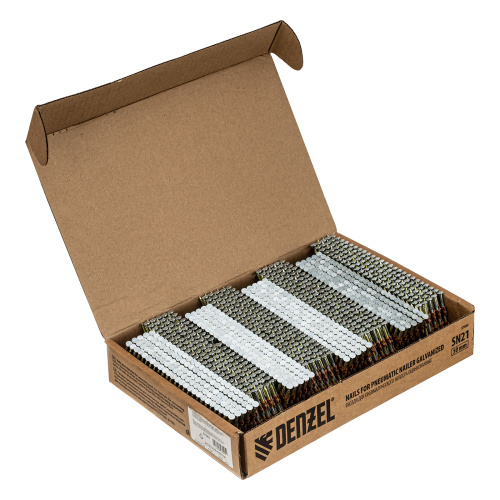 Гвозди для пнев. нейлера (оцинк.) длина - 50 мм, диам. - 2,9 мм, 2000 шт. Denzel по ценам производителя в Уфе с доставкой по всей России