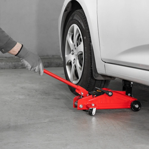 Домкрат гидравлический подкатной, 2 т, h подъема 140-285 мм, в пластиковом кейсе, compact Sparta по ценам производителя в Уфе с доставкой по всей России