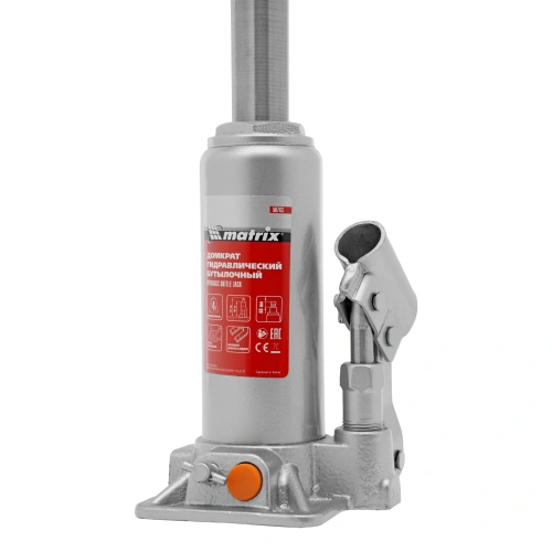 Домкрат гидравлический бутылочный, 4 т, h подъема 194-372 мм Matrix по ценам производителя в Уфе с доставкой по всей России