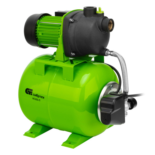 Насосная станция НС650-П, 650 Вт, напор 37 м, 3200 л/ч, ресивер 19 л Сибртех по ценам производителя в Уфе с доставкой по всей России