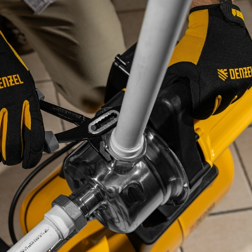 Насосная станция PS800X, 800 Вт, 3200 л/ч, ресивер 24 л, подъем 38 м, нержавейка Denzel по ценам производителя в Уфе с доставкой по всей России