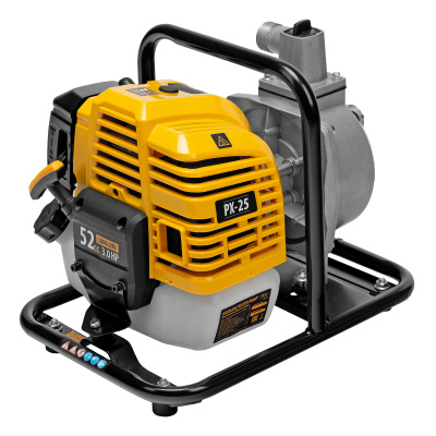 Мотопомпа бензиновая для чистой воды PX-25, 52 см3, 1", 170 л/мин, глуб 8 м, напор 30 м Denzel по ценам производителя в Уфе с доставкой по всей России