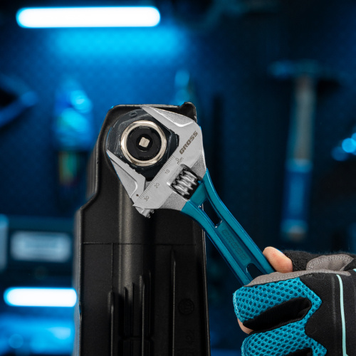 Ключ разводной 200 мм, CrV, облегченный Gross по ценам производителя в Уфе с доставкой по всей России