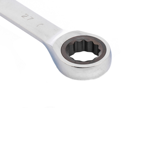 Ключ комбинированный трещоточный, 27 мм, CrV, зеркальный хром Matrix по ценам производителя в Уфе с доставкой по всей России