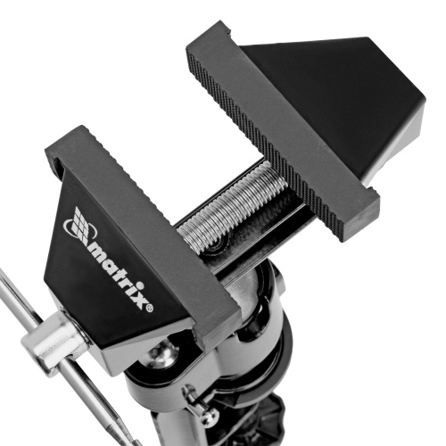 Тиски настольные, многофункциональные, сменная насадка, хомут для дрели, шарнирный механизм, 70 мм Matrix по ценам производителя в Уфе с доставкой по всей России