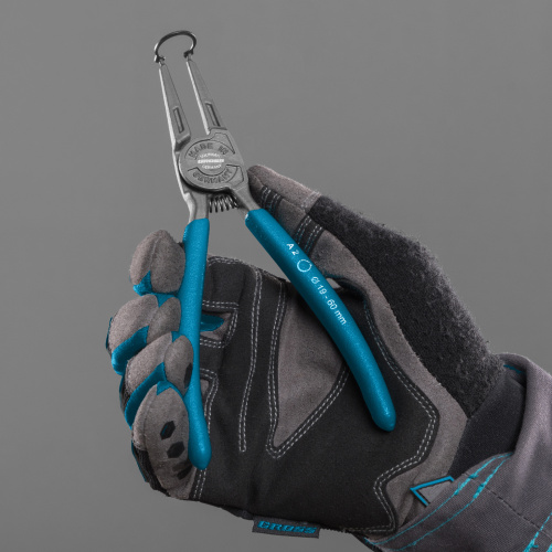 Съемник, 175 мм, для внешних стопорных колец (19-60 мм) прямые губки (разжим) Gross по ценам производителя в Уфе с доставкой по всей России