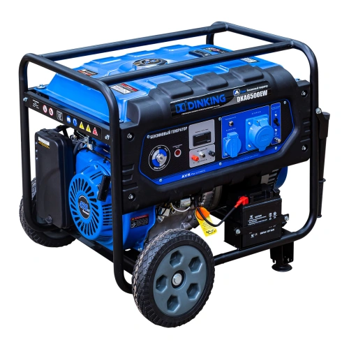 Генератор бензиновый Dinking DKA6500EW (6,5кВт, электростартер, 15лс, колёса) по ценам производителя в Уфе с доставкой по всей России