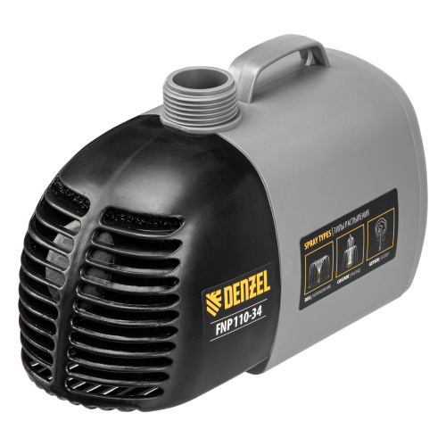 Насос фонтанный FNP110-34, 112 Вт, подъем 3,4 м, 3400 л/ч, колокольчик/каскад/гейзер Denzel по ценам производителя в Уфе с доставкой по всей России