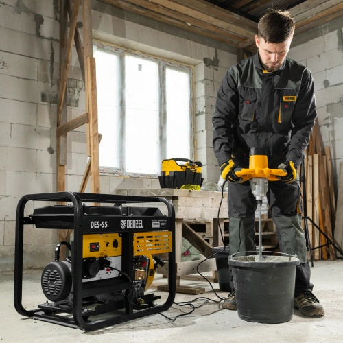 Генератор дизельный DES-55, 5,5 кВт, 230 В, 11 л, ручной стартер Denzel по ценам производителя в Уфе с доставкой по всей России