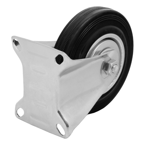 Колесо неповоротное D 125 мм, крепление  платформенное Сибртех по ценам производителя в Уфе с доставкой по всей России