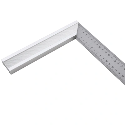 Угольник стальной 400 мм, нержавеющая сталь, градуировка, алюминиевое основание Denzel купить в Москве с доставкой по всей России | ProtosMarket.ru