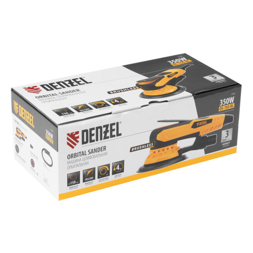 Машина шлифовальная орбитальная бесщет OS-150-BL, 350 Вт, 4000-10000 об/мин Denzel по ценам производителя в Уфе с доставкой по всей России