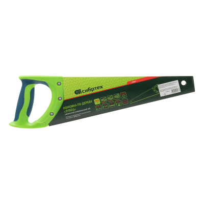 Ножовка по дереву "Зубец", 350 мм, 7-8 TPI, каленый зуб 2D, защитное покрытие, двухкомпонентная рукоятка Сибртех по ценам производителя в Уфе с доставкой по всей России