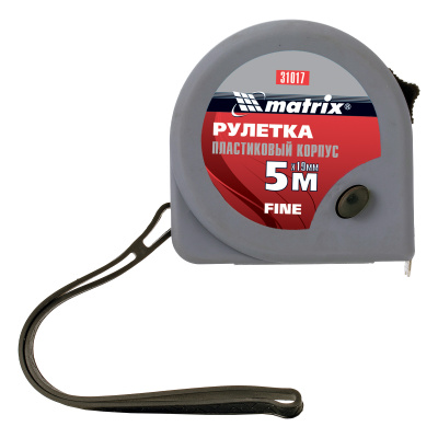 Рулетка Fine,5 м х 19 мм,пластиковый корпус Matrix по ценам производителя в Уфе с доставкой по всей России