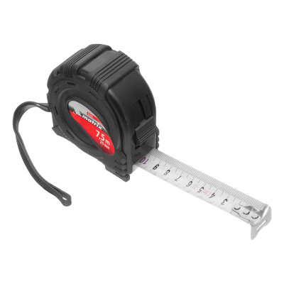 Рулетка Black,7,5 м х 25 мм,обрезиненный корпус Matrix по ценам производителя в Уфе с доставкой по всей России