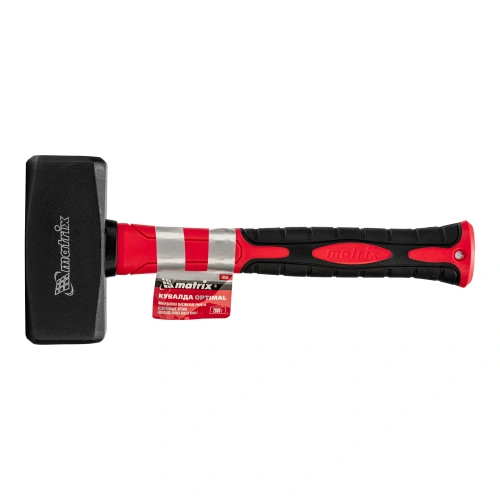 Кувалда optimal, 2000 г, фибергласовая обрезиненная рукоятка Matrix по ценам производителя в Уфе с доставкой по всей России