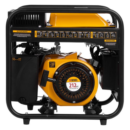 Генератор инверторный GT-3500iF, 3.5 кВт, 230 В, бак 5 л, открытый корпус, ручной старт Denzel по ценам производителя в Уфе с доставкой по всей России