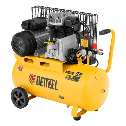 Компрессор воздушный BCI2300/50, ременный привод, 2.3 кВт, 50 литров, 400 л/мин Denzel по ценам производителя в Уфе с доставкой по всей России
