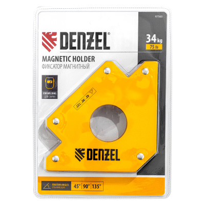 Фиксатор магнитный для сварочных работ усилие 75 LB Denzel купить в Москве с доставкой по всей России | ProtosMarket.ru