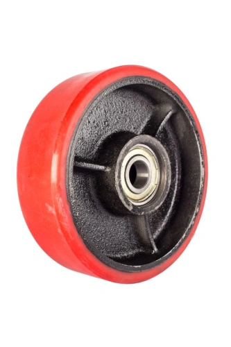 Колесо полиуретан 160х50 мм с подшипником для тележек гидравлических JC/DF-III/DB/BFC/AC(LH) по ценам производителя в Уфе с доставкой по всей России