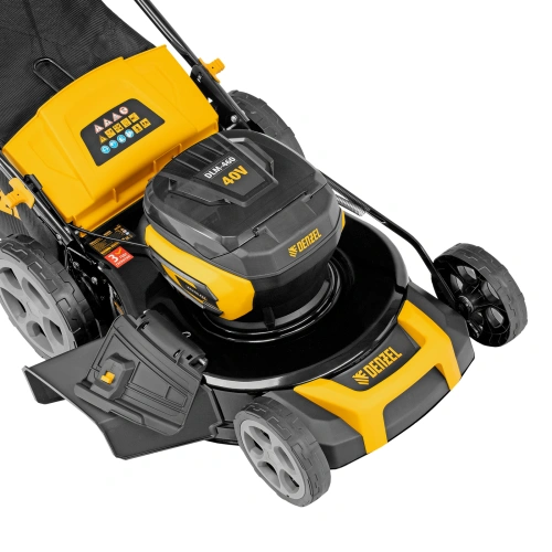 Газонокосилка аккумуляторная бесщет. DLM-460, 460 мм, травосб. 65 л., Li-Ion, 40 В Denzel по ценам производителя в Уфе с доставкой по всей России