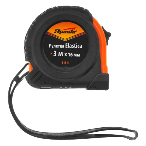 Рулетка Elastica,3 м х 16 мм,обрезиненный корпус Sparta по ценам производителя в Уфе с доставкой по всей России