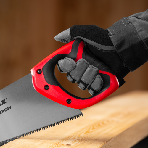 Ножовка по дереву, 500 мм, 7-8 TPI, зуб-3D, каленый зуб, двухкомпонентная рукоятка Matrix по ценам производителя в Уфе с доставкой по всей России