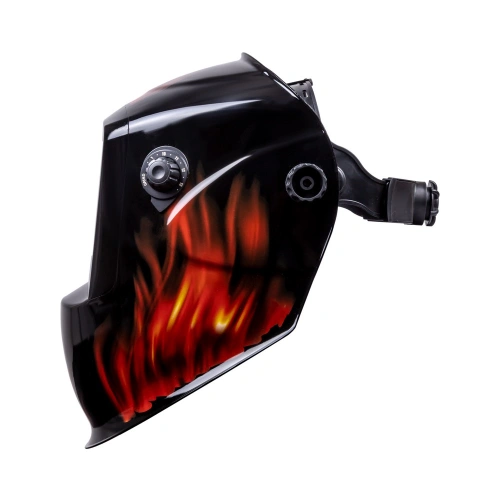 Маска сварщика КОРУНД-2 "пламя" (ф-р 7100V) без коробки по ценам производителя в Уфе с доставкой по всей России