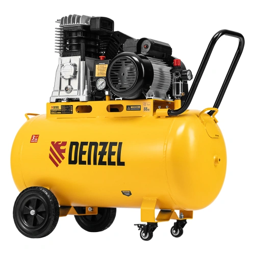 Компрессор воздушный рем. привод BCI 2200/100, 2,2 кВт, 100 литров, 420 л/мин Denzel по ценам производителя в Уфе с доставкой по всей России