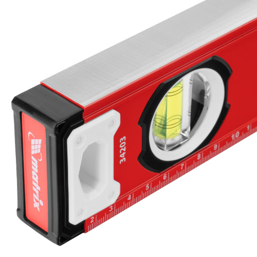 Уровень алюминиевый, фрезерованный, 3 глазка, рукоятки, 1000 мм Matrix по ценам производителя в Уфе с доставкой по всей России