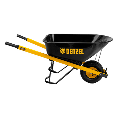 Тачка строительная, усиленная, объем 140 л, 230 кг, колесо 15х6.00-6 Denzel по ценам производителя в Уфе с доставкой по всей России