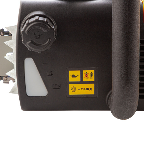 Пила цепная электрическая EDS-2000, 2 кВт,продольная, шина 40 см, шаг 3/8, паз 1.3 мм, 56 звеньев Denzel по ценам производителя в Уфе с доставкой по всей России