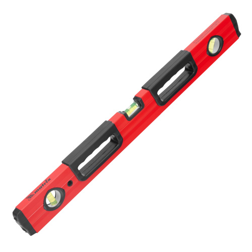 Уровень алюминиевый, 600 мм, фрезерованный, 3 глазка, две эргономичные ручки Matrix по ценам производителя в Уфе с доставкой по всей России