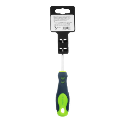 Отвертка, PZ1 х 80 мм, CrV, двухкомпонентная рукоятка Сибртех по ценам производителя в Уфе с доставкой по всей России