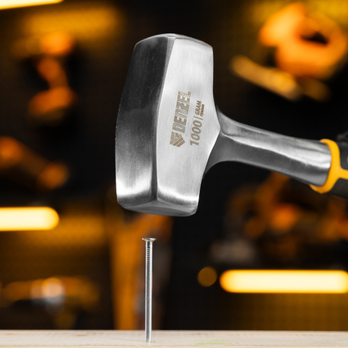 Кувалда 1 кг, цельнометаллическая, двухкомпонентная рукоятка Denzel по ценам производителя в Уфе с доставкой по всей России