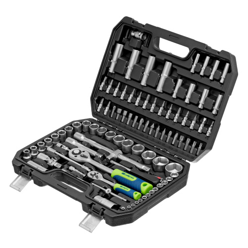 Набор инструментов, 1/2", 1/4", пластиковый кейс, 94 предмета// Сибртех по ценам производителя в Уфе с доставкой по всей России