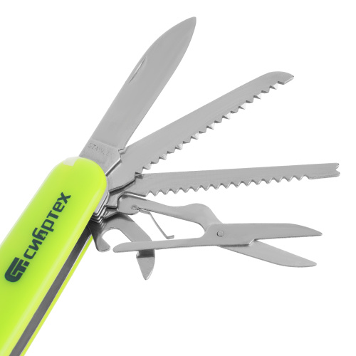 Нож многофункциональный, компактный размер, 15 функций, 90 мм Сибртех по ценам производителя в Уфе с доставкой по всей России