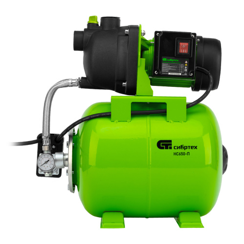 Насосная станция НС650-П, 650 Вт, напор 37 м, 3200 л/ч, ресивер 19 л Сибртех по ценам производителя в Уфе с доставкой по всей России