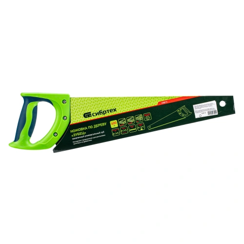 Ножовка по дереву "Зубец", 400 мм, 7-8 TPI, каленый зуб 3D, двухкомпонентная рукоятка Сибртех по ценам производителя в Уфе с доставкой по всей России