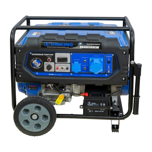 Генератор бензиновый Dinking DKA8500EW (8,5кВт, электростартер, 17лс, колёса, АВР) по ценам производителя в Уфе с доставкой по всей России