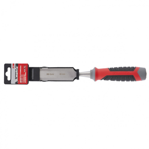 Долото-стамеска, 28 мм, 60 CrV, трехкомпонентная обрезиненная рукоятка Matrix по ценам производителя в Уфе с доставкой по всей России