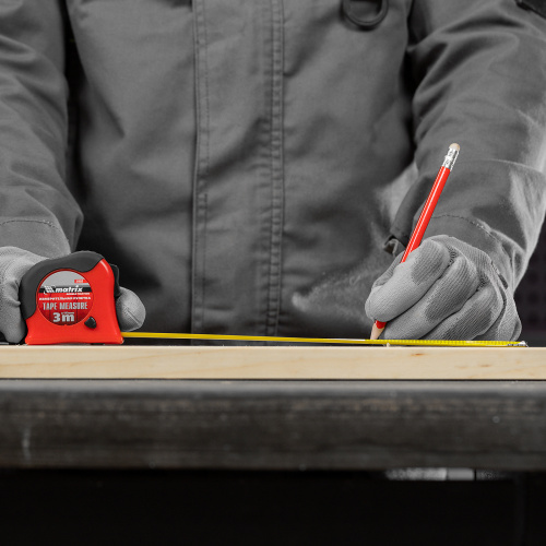 Рулетка Double fixation,3 м х 16 мм,обрезиненный корпус,двойная плавная фиксация Matrix по ценам производителя в Уфе с доставкой по всей России