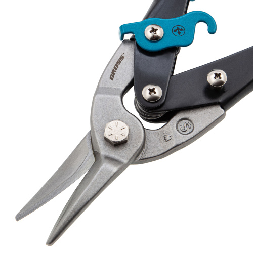 Ножницы по металлу "Piranha", 250 мм, прямой рез, сталь CrMo, двухкомпонентные рукоятки Gross по ценам производителя в Уфе с доставкой по всей России