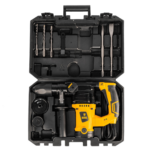 Перфоратор электрический RHV-1100-26, SDS-plus, 1100 Вт, 4 Дж, 3 режима Denzel по ценам производителя в Уфе с доставкой по всей России