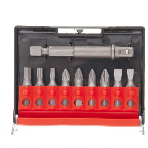 Отвертка с Т-образной эргономичной ручкой, набором бит и насадок, 20 шт, CrV Matrix по ценам производителя в Уфе с доставкой по всей России