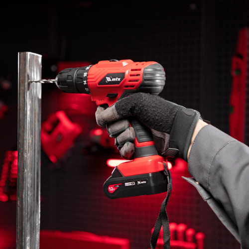 Дрель-шуруповерт аккумуляторная MCDL-12-02, Li-Ion, 12 В, 2 акк. MTX по ценам производителя в Уфе с доставкой по всей России