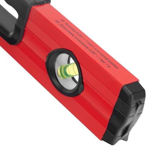 Уровень алюминиевый, 600 мм, фрезерованный, 3 глазка, две эргономичные ручки Matrix по ценам производителя в Уфе с доставкой по всей России